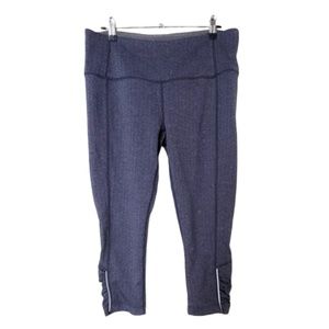 Purple and Gray Workout Capris